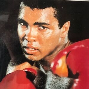 Muhammad Ali Vintage Boxing Picture . Hot Shot . New / Glass Encased Picture